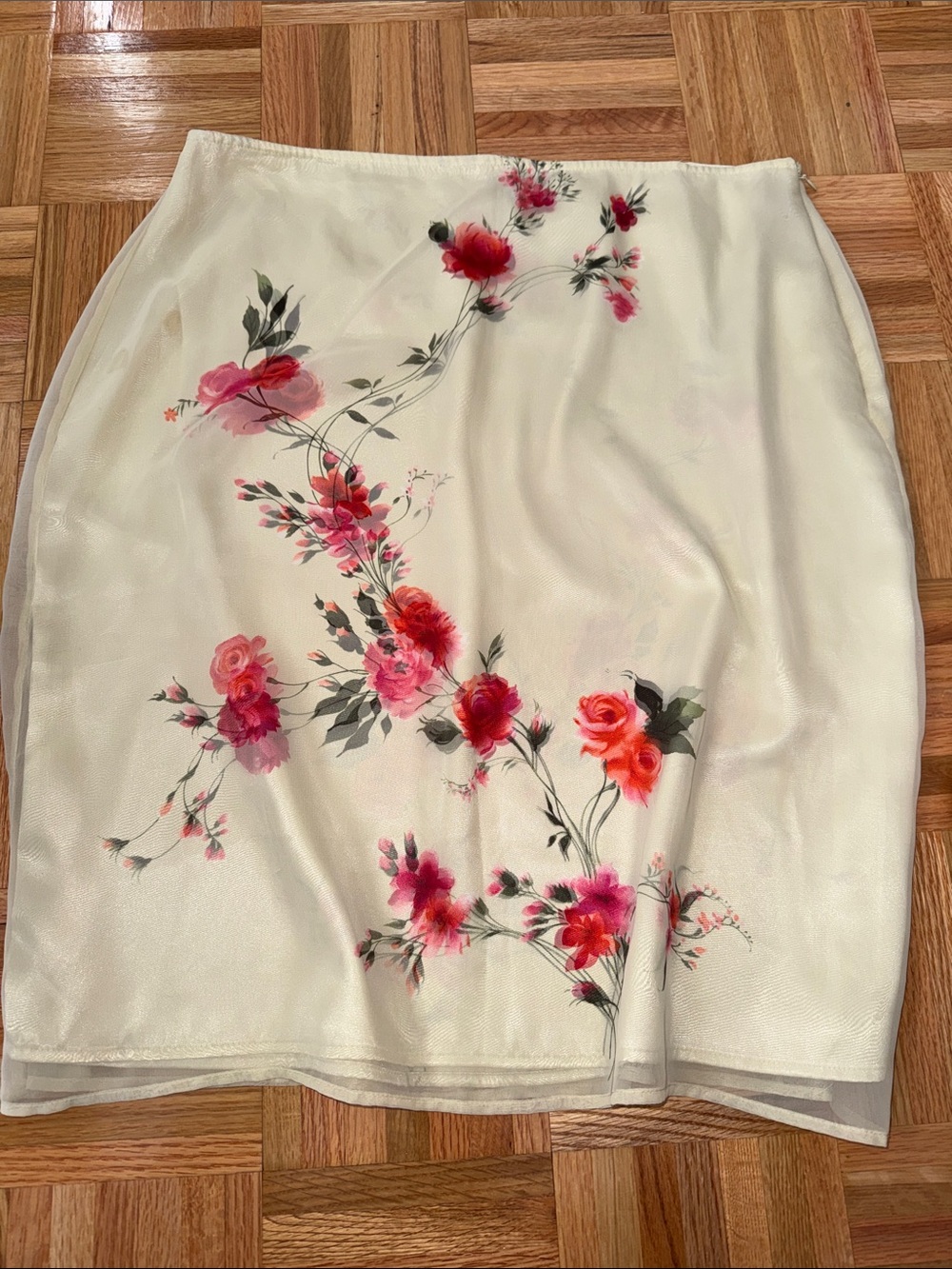 The Limited floral sheer skirt